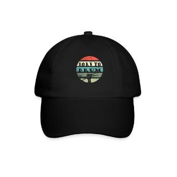 Zum Trommeln geboren - Schlagzeuger - Baseballkappe - Schwarz/Schwarz - Vorne