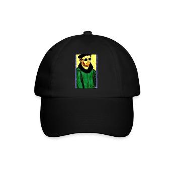 Martin Luther Sonnenbrille Religion Kirche - Baseballkappe - Schwarz/Schwarz - Vorne