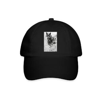 Fuchs Tierwelt Waldtier Tiere Wildnis - Baseballkappe - Schwarz/Schwarz - Vorne
