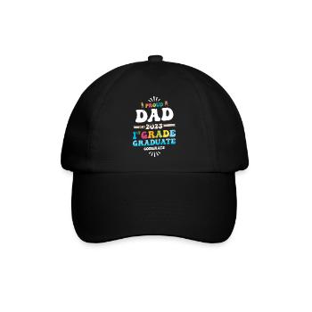 Stolzer Vater einer 1. Klasse des Abschlusses 2023 - Baseballkappe - Schwarz/Schwarz - Vorne