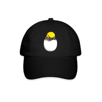 Agent Birdy Comic Vogel Küken - Baseballkappe - Schwarz/Schwarz - Vorne