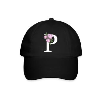 P - Baseballkappe - Schwarz/Schwarz - Vorne
