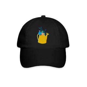 giesskanne senffarben - Baseballkappe - Schwarz/Schwarz - Vorne