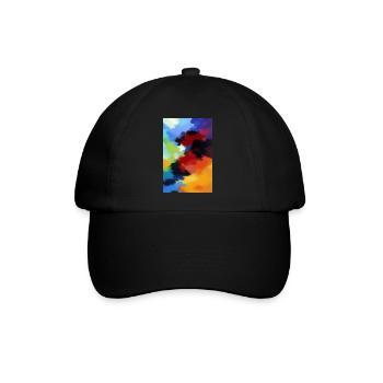Malerei Muster - Baseballkappe - Schwarz/Schwarz - Vorne