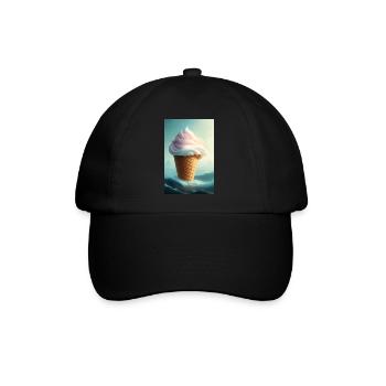 Eiscreme - Baseballkappe - Schwarz/Schwarz - Vorne