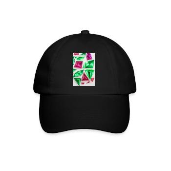 Edelsteine - Baseballkappe - Schwarz/Schwarz - Vorne