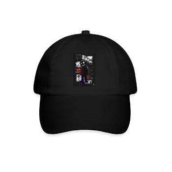 Friendly man by ART8NS - Art ON Streetwear - Baseballkappe - Schwarz/Schwarz - Vorne