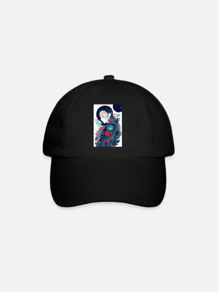 Geisha - Baseballkappe - Schwarz/Schwarz