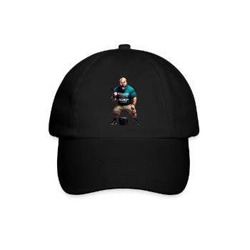 Motivationstrainer - Baseballkappe - Schwarz/Schwarz - Vorne