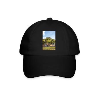Reichsburg Cochem Rheinland - Baseballkappe - Schwarz/Schwarz - Vorne