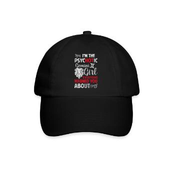 Sternzeichen Tierkreiszeichen Geburtstag - Baseballkappe - Schwarz/Schwarz - Vorne