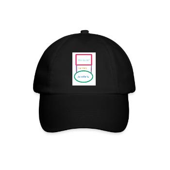 Antwort - Baseballkappe - Schwarz/Schwarz - Vorne