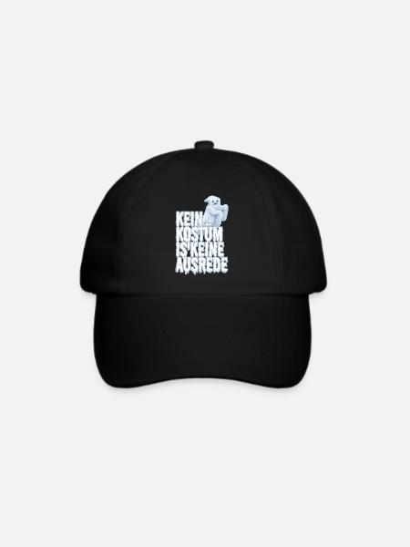 Kein Kostüm ist keine Ausrede - Baseballkappe - Schwarz/Schwarz