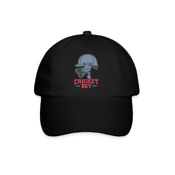 Kricket Jungs - Baseballkappe - Schwarz/Schwarz - Vorne