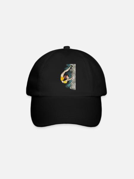 Flexible Kletterin - Baseballkappe - Schwarz/Schwarz