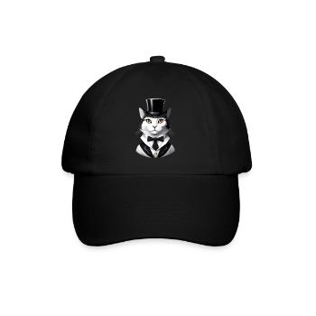 Kater König - Baseballkappe - Schwarz/Schwarz - Vorne