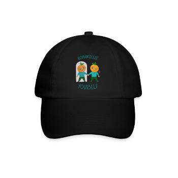 Mentale Gesundheit Selbstliebe - Baseballkappe - Schwarz/Schwarz - Vorne
