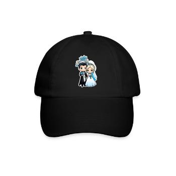 Just Married - Zur Hochzeit - Baseballkappe - Schwarz/Schwarz - Vorne
