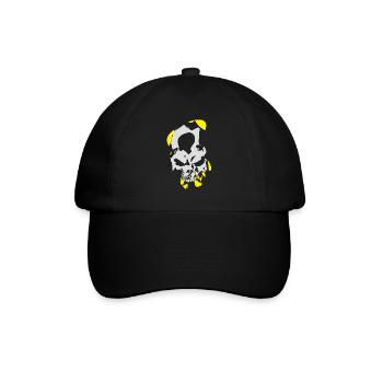 Skull 08 - Baseballkappe - Schwarz/Schwarz - Vorne