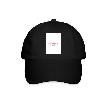 Generation Z - Baseballkappe - Schwarz/Schwarz - Vorne
