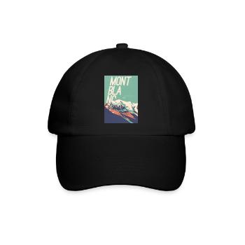 Mont Blanc Eleganz - Baseballkappe - Schwarz/Schwarz - Vorne