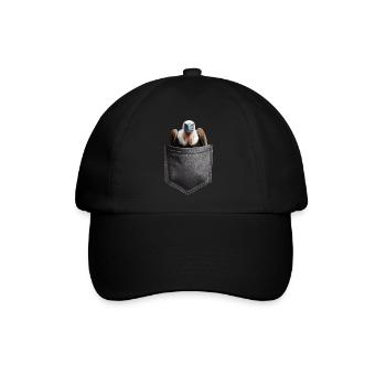 Geier - Baseballkappe - Schwarz/Schwarz - Vorne