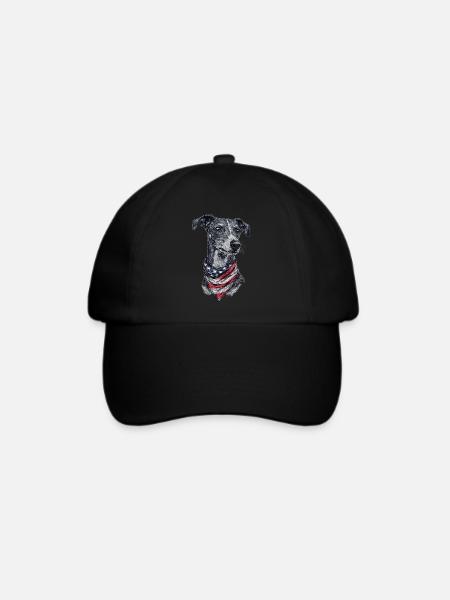 Whippet - Baseballkappe - Schwarz/Schwarz