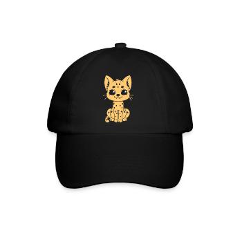 Serval - Baseballkappe - Schwarz/Schwarz - Vorne