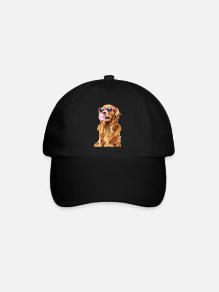 Golden Retriever - Baseballkappe - Schwarz/Schwarz
