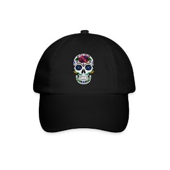Kosmischer Schädel - Baseballkappe - Schwarz/Schwarz - Vorne