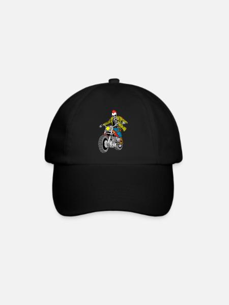 Biker aus der Hölle - Baseballkappe - Schwarz/Schwarz