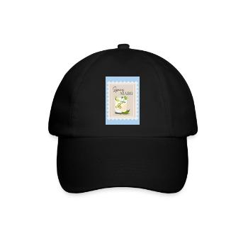 Würzige Margarita - Baseballkappe - Schwarz/Schwarz - Vorne