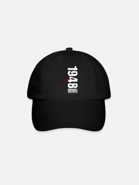 77. Geburtstag Original Oktober Jahrgang 1948 - Baseballkappe - Schwarz/Schwarz
