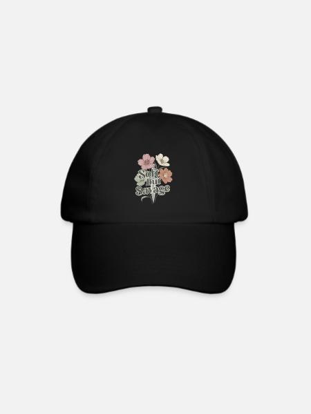 Soft but Savage - Baseballkappe - Schwarz/Schwarz