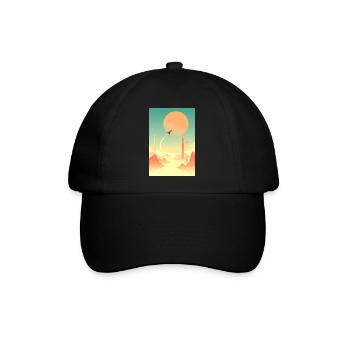 Erste Reisen jenseits ferner Horizonte - Baseballkappe - Schwarz/Schwarz - Vorne