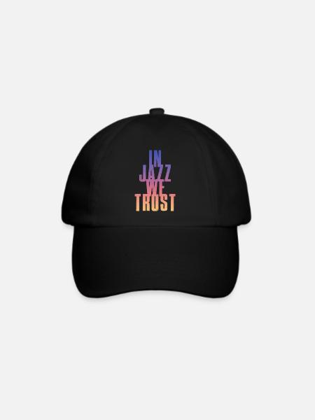 In Jazz we Trust - Baseballkappe - Schwarz/Schwarz