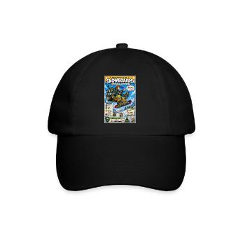 Der Snowboarder – nur noch ein Trick - Baseballkappe - Schwarz/Schwarz - Vorne