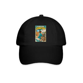 SternzeichenJungfrau - Ordnung trifft Urlaubshumor - Baseballkappe - Schwarz/Schwarz - Vorne