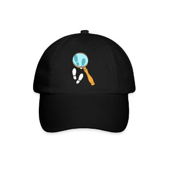 Detektiv - Baseballkappe - Schwarz/Schwarz - Vorne