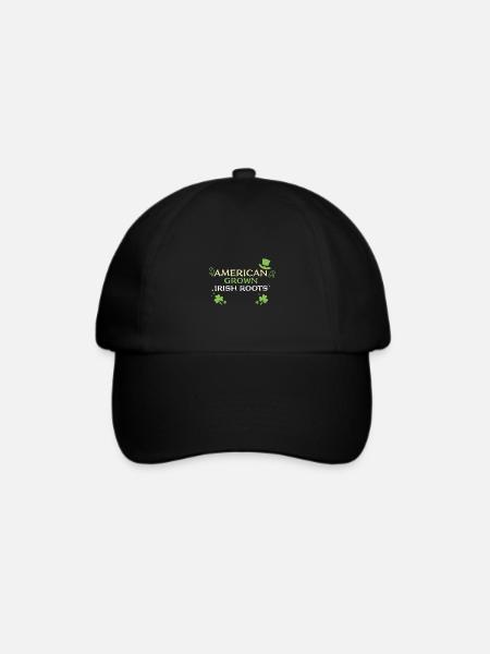 American Grown Irish Roots - Baseballkappe - Schwarz/Schwarz