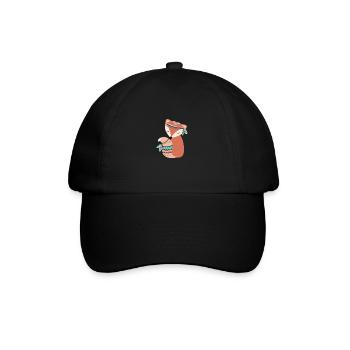 tribal Füchsin - Baseballkappe - Schwarz/Schwarz - Vorne
