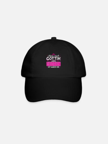 GUDRUN - Göttin - Baseballkappe - Schwarz/Schwarz