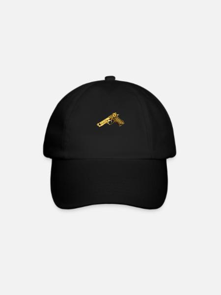 gun - Baseballkappe - Schwarz/Schwarz