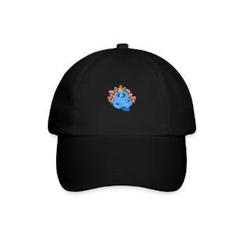 blauer Waschmann - Baseballkappe - Schwarz/Schwarz - Vorne