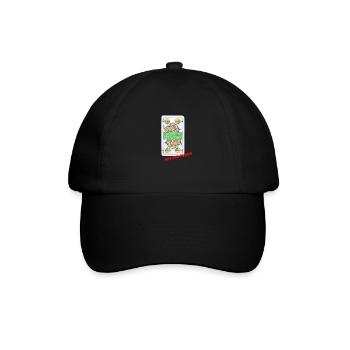 Schafkopfen Schafkopf mit der Pumpe schellen sau - Baseballkappe - Schwarz/Schwarz - Vorne