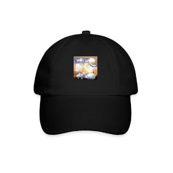 VATER UNSER - Sonnenschein Kreuz Wolken Meer - Baseballkappe - Schwarz/Schwarz - Vorne