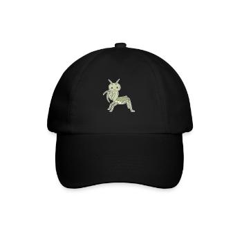 Gottesanbeterin - Baseballkappe - Schwarz/Schwarz - Vorne