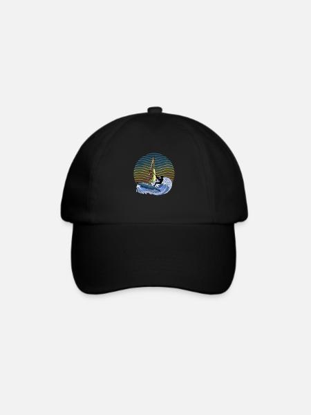 Windsurfen - Baseballkappe - Schwarz/Schwarz