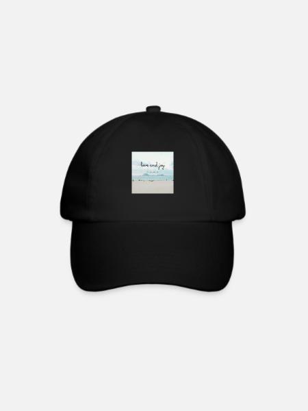 Love and joy - Baseballkappe - Schwarz/Schwarz