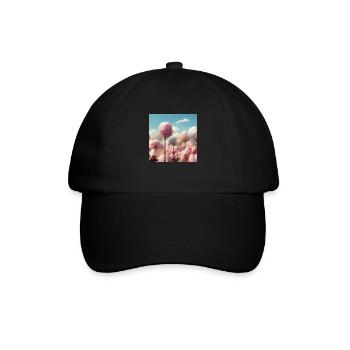 Cottoncandyville - Baseballkappe - Schwarz/Schwarz - Vorne